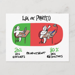 Cartão Postal Treinamento em Carte "Loi de Pareto"