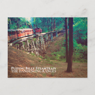 Cartão Postal Trem a vapor Puffing Billy, Dandenong Ranges