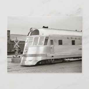 Cartão Postal Trem Aerodinâmico Zephyr, 1939