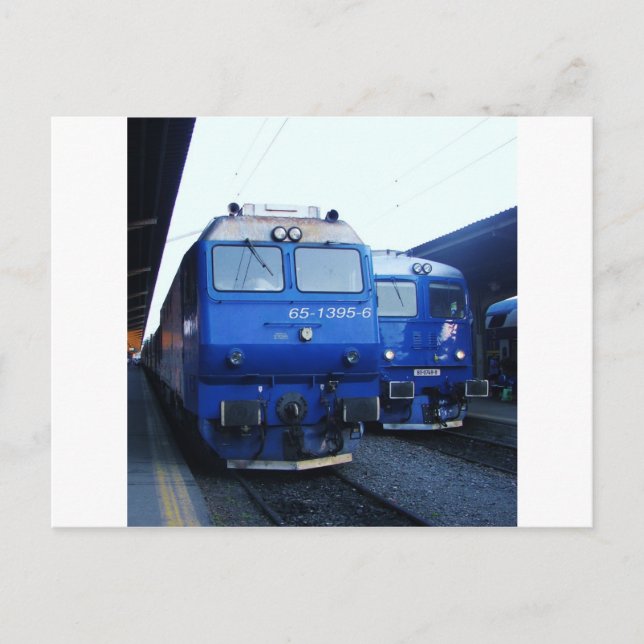 Cartão Postal Trem búlgaro. (Frente)