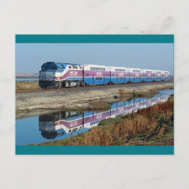 Cartão postal - trem de viagem ao trabalho ACE, Ca