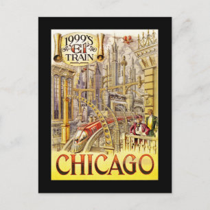 Cartão Postal Trem Ferroviário do Futuro