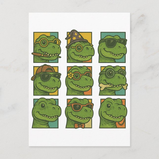 Cartão Postal Trendosaurus Rex (Frente)