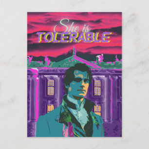 Cartão Postal Trendy Cyberpunk Ela é Tolerável Sr. Darcy