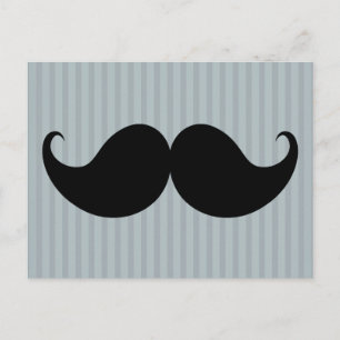 Cartão Postal Trendy Handlebar Mustache bigode Stache