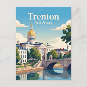 Cartão Postal Trenton, Nova Jersey