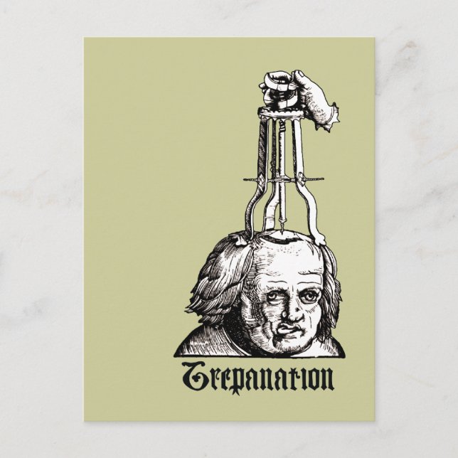 Cartão Postal Trepanação (Frente)