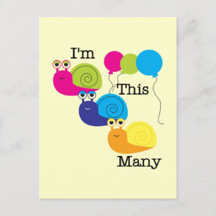 Cartão Postal Três Caracóis Eu sou Tantos Camisetas e presentes