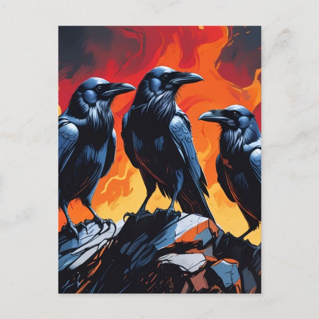 Cartão Postal Três Corvos (Frente)