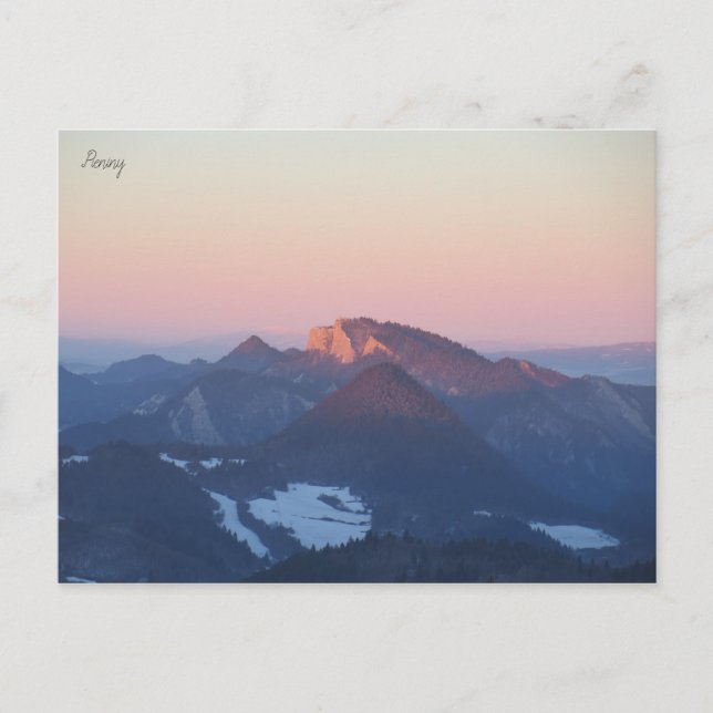 Cartão Postal Três Crowns Pieniny (Frente)