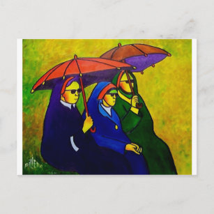Cartão Postal Três freiras por piliero