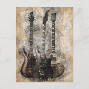 Cartão Postal Três Guitarras