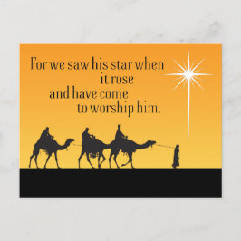 Cartão Postal Três Homens Sábios Estrela de Bethlehem Cartaz de 