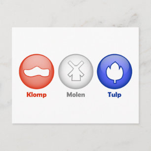 Cartão Postal Três ícones holandeses