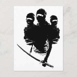 Cartão Postal tres ninjas.