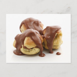 Cartão Postal três profiteroles