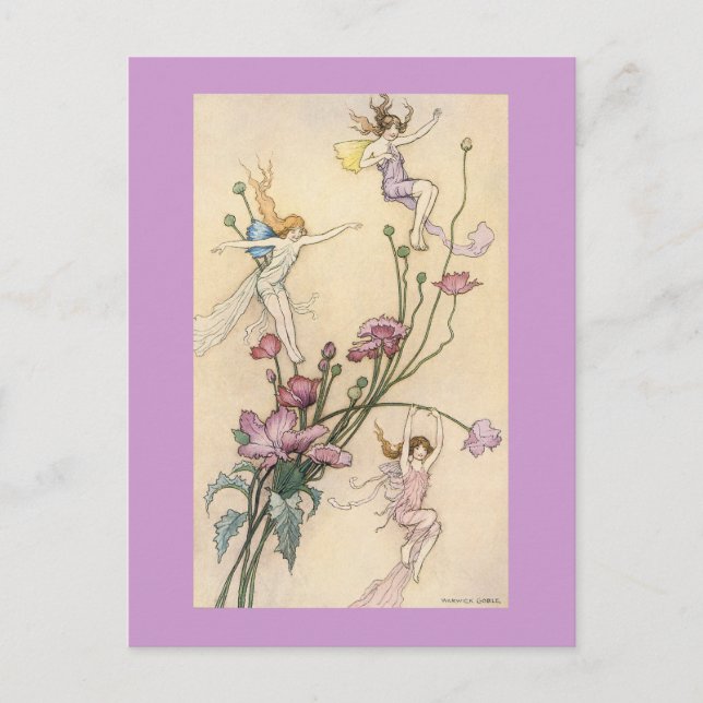 Cartão Postal Três Sprites Feitos com Joy Postcard (Frente)