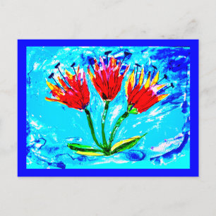 Cartão Postal Três tulipas