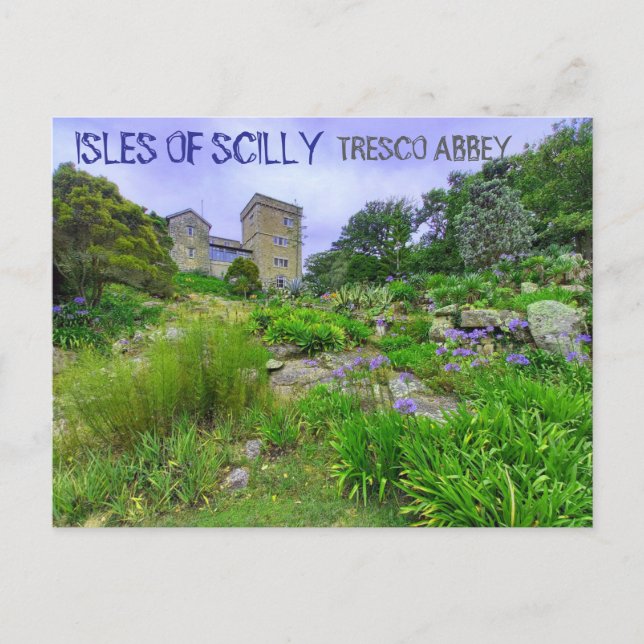 Cartão Postal Tresco Abbey - Isles Of Scilly (Frente)
