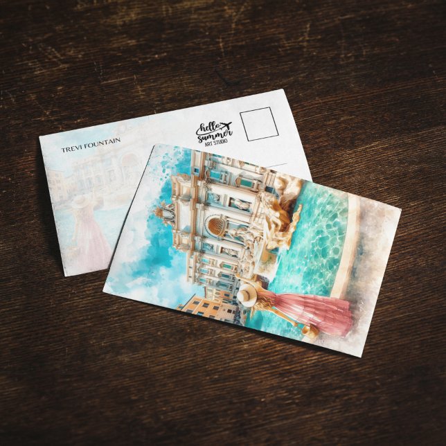 Cartão postal Trevi Fountain Itália (Criador carregado)
