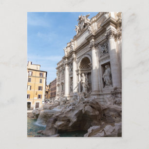 Cartão Postal Trevi Fountain no início da manhã - Roma, Itáli