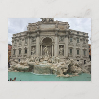 Cartão Postal Trevi Fountain, Roma, Itália Cartão-postal