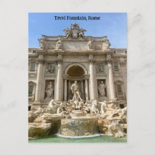 Cartão Postal Trevi Fountain, Roma, Itália Design