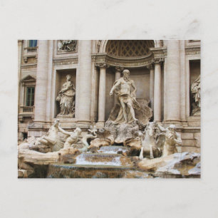 Cartão Postal Trevi Fountain Roma Itália Viagem Foto