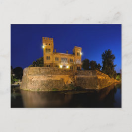 Cartão Postal Treviso, castelo e Ruas.