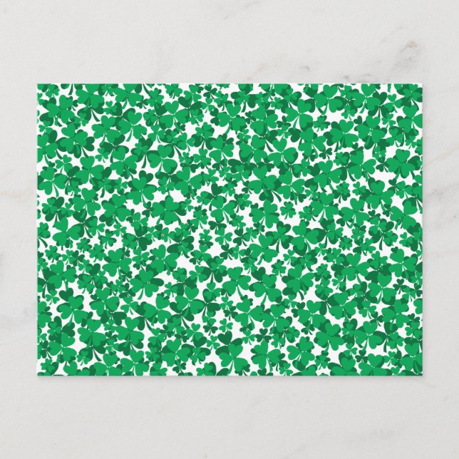 Cartão Postal trevos, Irlanda, irlandês, orgulhoso por ser irlan (Frente)