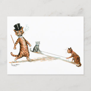 Cartão Postal Triagem do Cat Louis Wain