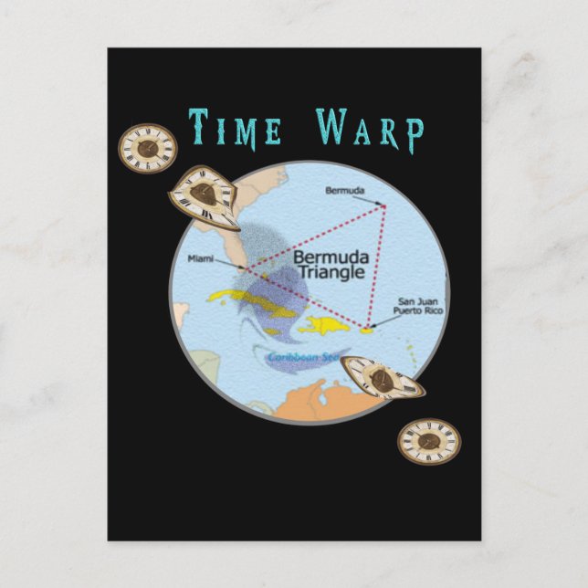 Cartão Postal Triângulo das Bermudas (Frente)