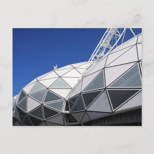 Cartão Postal triângulos do estádio de melbourne (Frente)