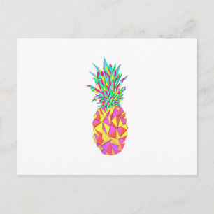 Cartão Postal Triângulos Geométricos Girly Pink