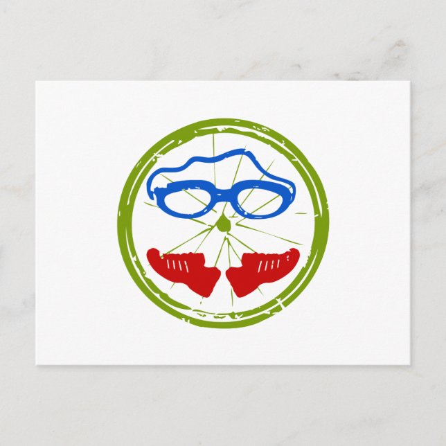 Cartão Postal Triathlon Face (Frente)