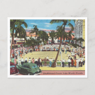 Cartão Postal Tribunais de Shuffleboard, Lake Worth, Flórida