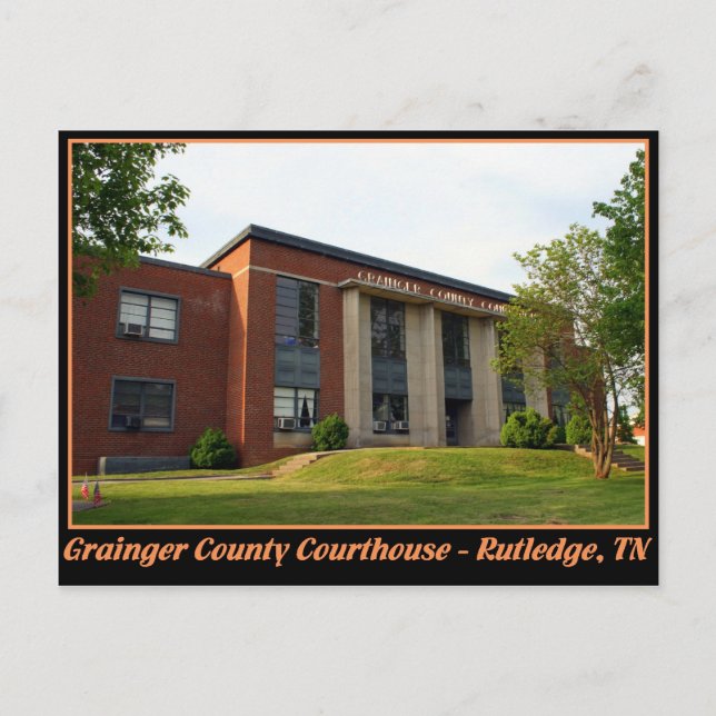 Cartão Postal Tribunal do Condado de Grainger - Rutledge, TN (Frente)