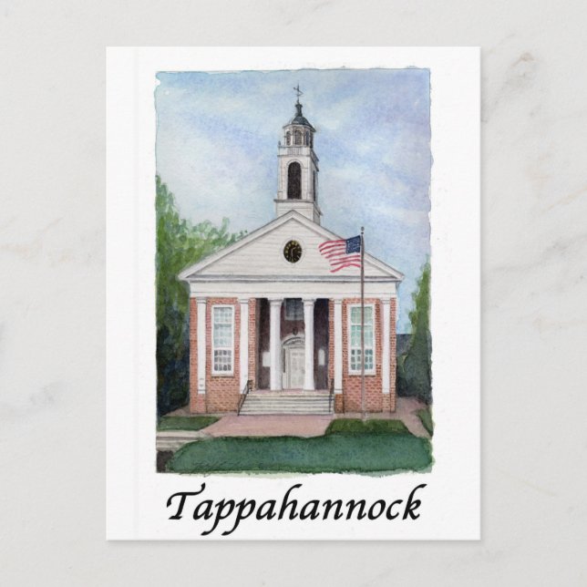 Cartão Postal Tribunal Tappahannock (Frente)