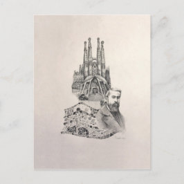 Cartão Postal "Tributo a Gaudi "