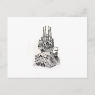 Cartão Postal Tributo a Gaudi.