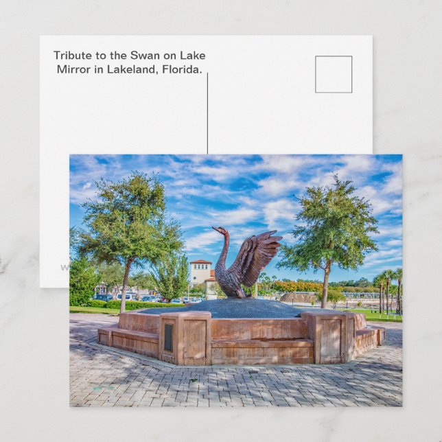 Cartão Postal Tributo ao Cisne (Frente/Verso)