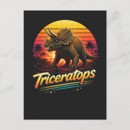 Cartão Postal Triceratops