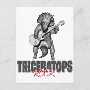 Cartão Postal Triceratops Rocks