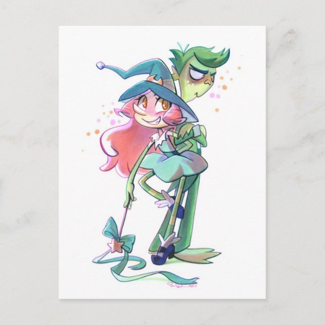 Cartão Postal Tricky e Gorf (Frente)