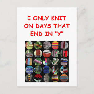 Cartão Postal tricô