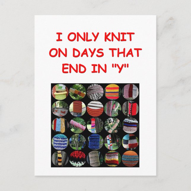 Cartão Postal tricô (Frente)