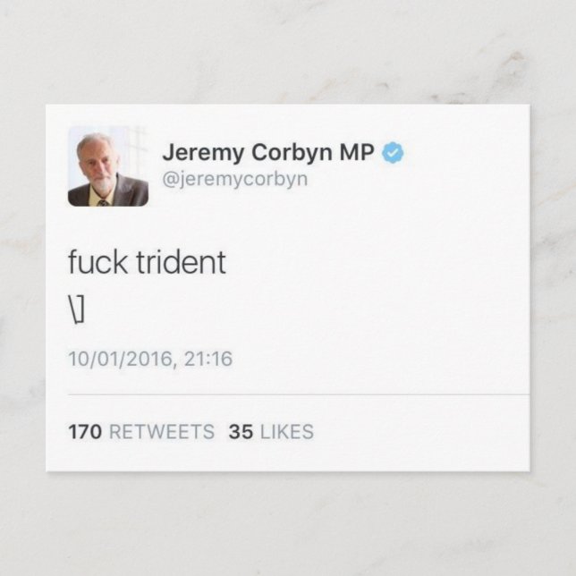 Cartão Postal Trident (Frente)