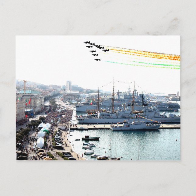 Cartão Postal trieste frecce tricolori (Frente)