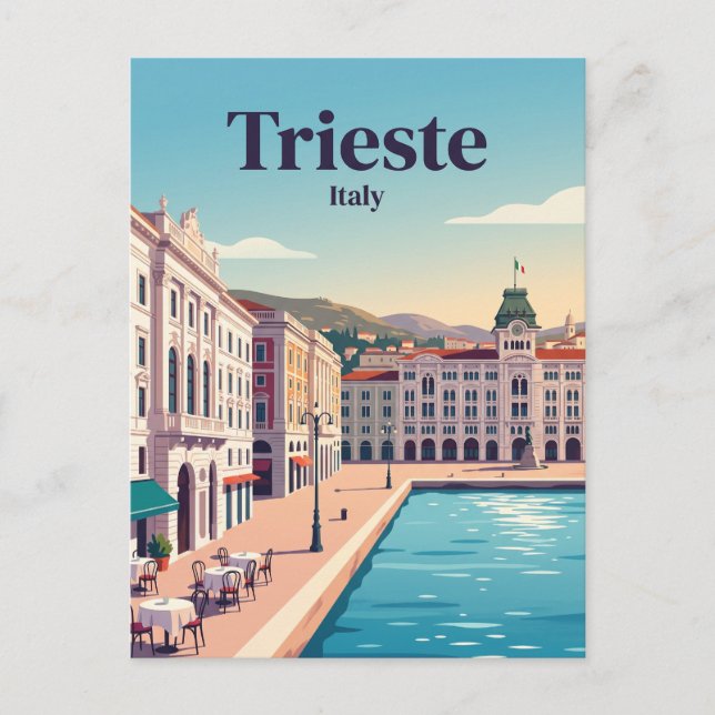 Cartão Postal Trieste, Itália (Frente)