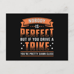 Cartão Postal Triker De Triciclo Ninguém É O Vertro Da Vintage P